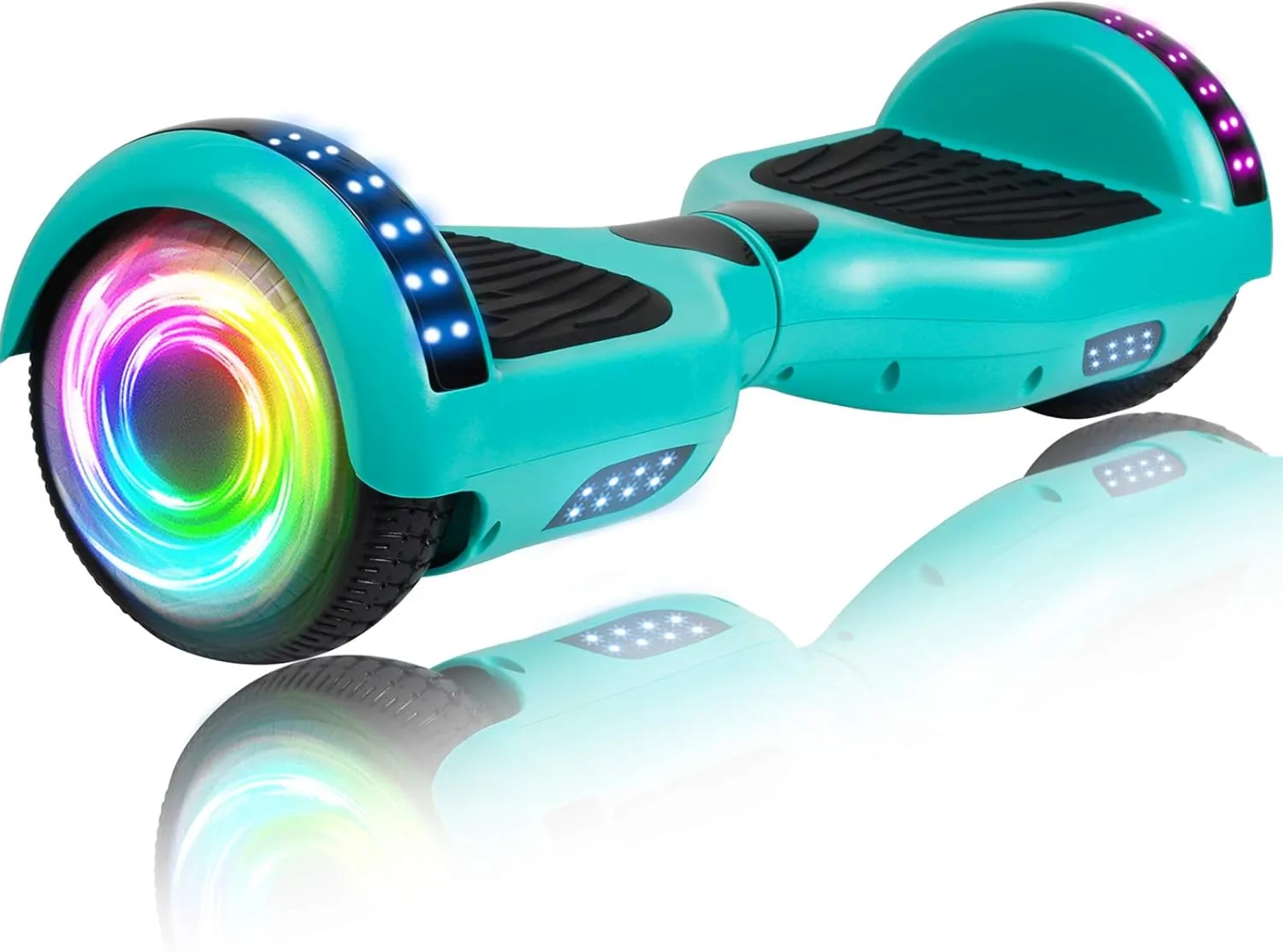 SISIGAD Hoverboard for Kids Ages 6-12, with Built-in Bluetooth Speaker and 6.5" Colorful Lights Wheels, Safety Certified Self Balancing Scooter Gift for Kids