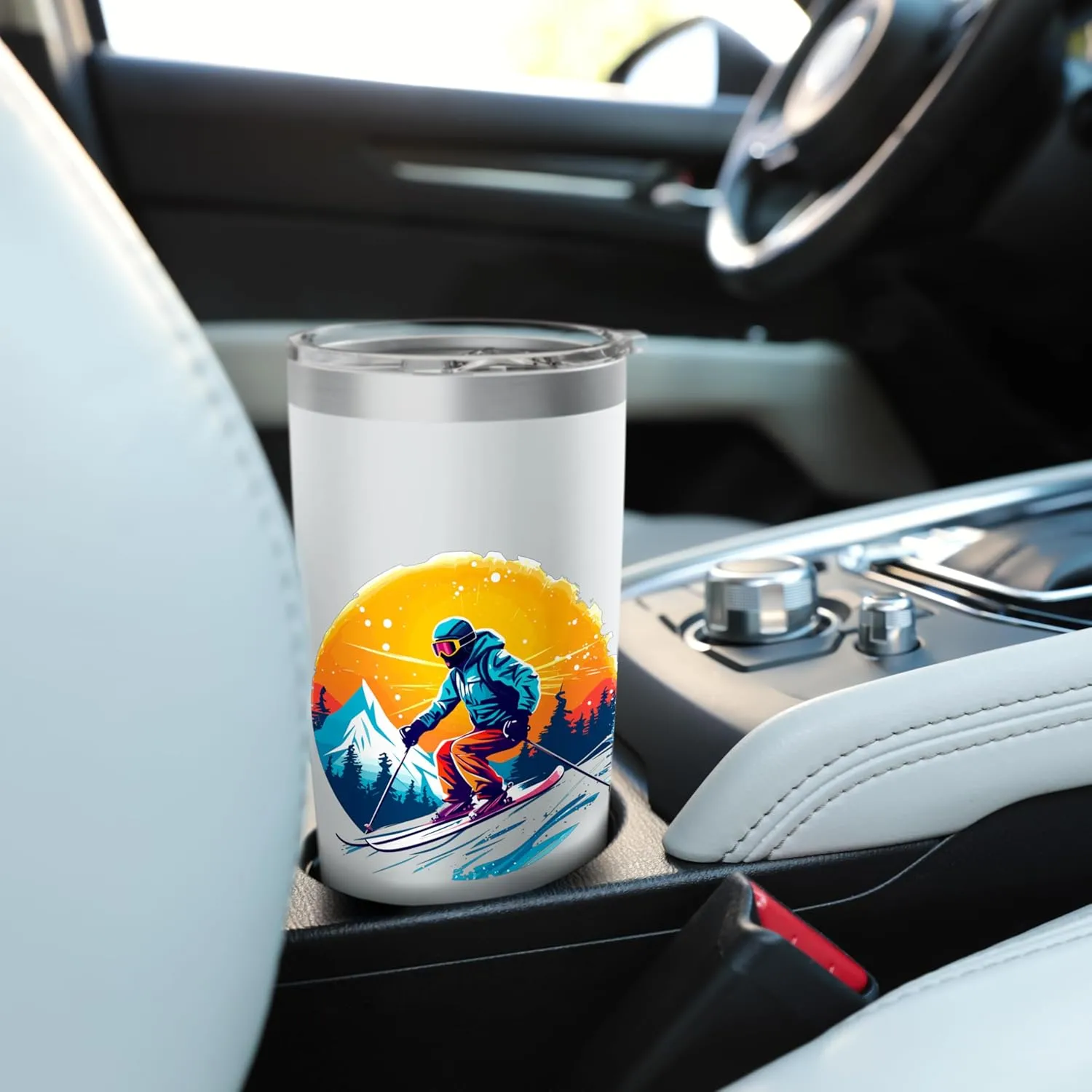 Ski Team Skier School Skiing Trip Ski Team Crew Skiing Stainless Steel Insulated Tumbler