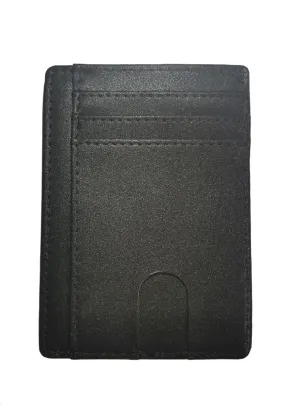 Slim Genuine Leather RFID Minimalistic Card Holder- Saffiano