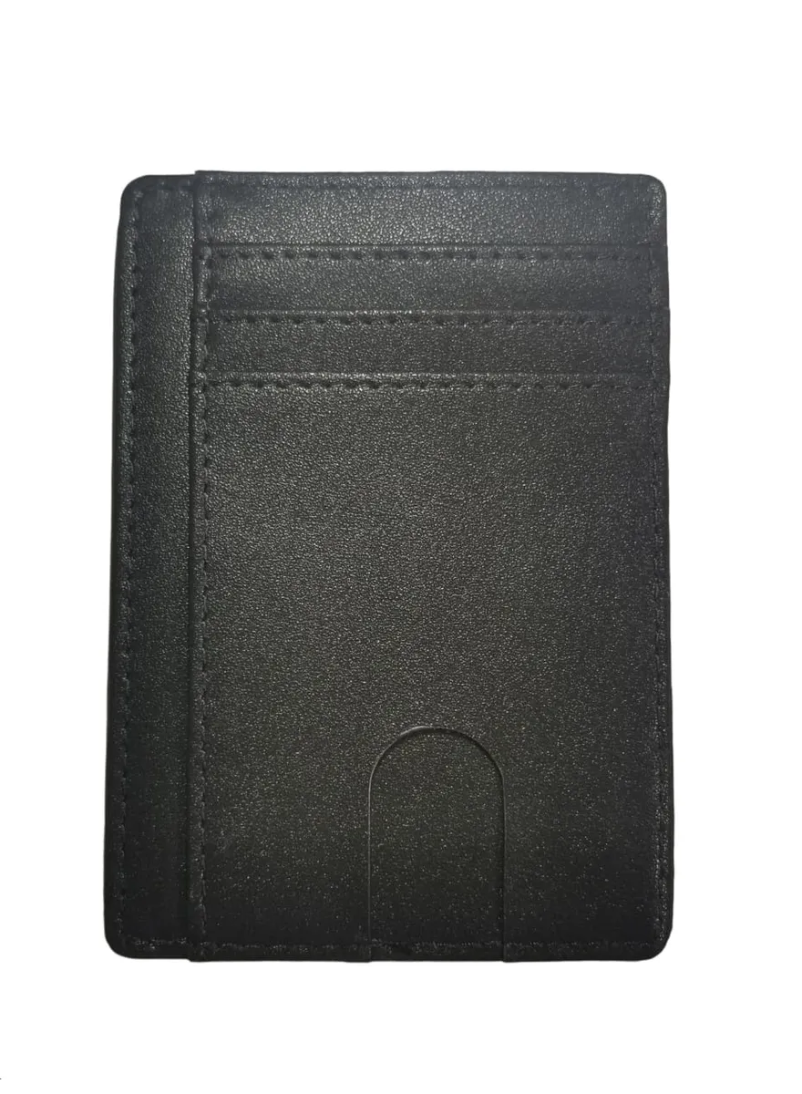 Slim Genuine Leather RFID Minimalistic Card Holder- Saffiano