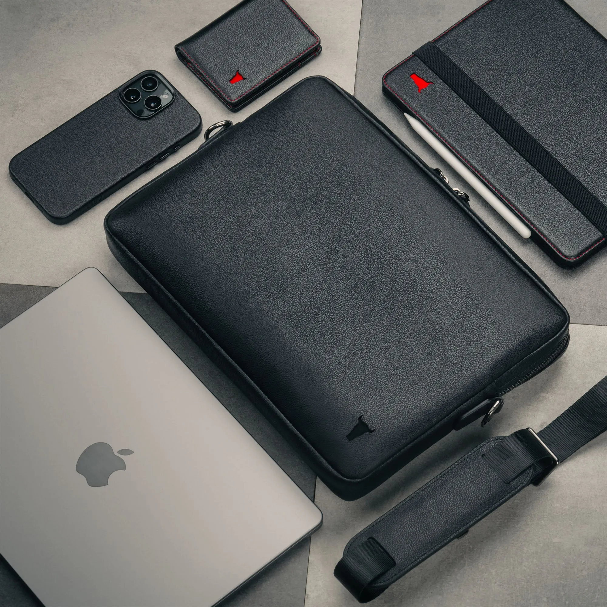 Slim Leather Laptop Bag