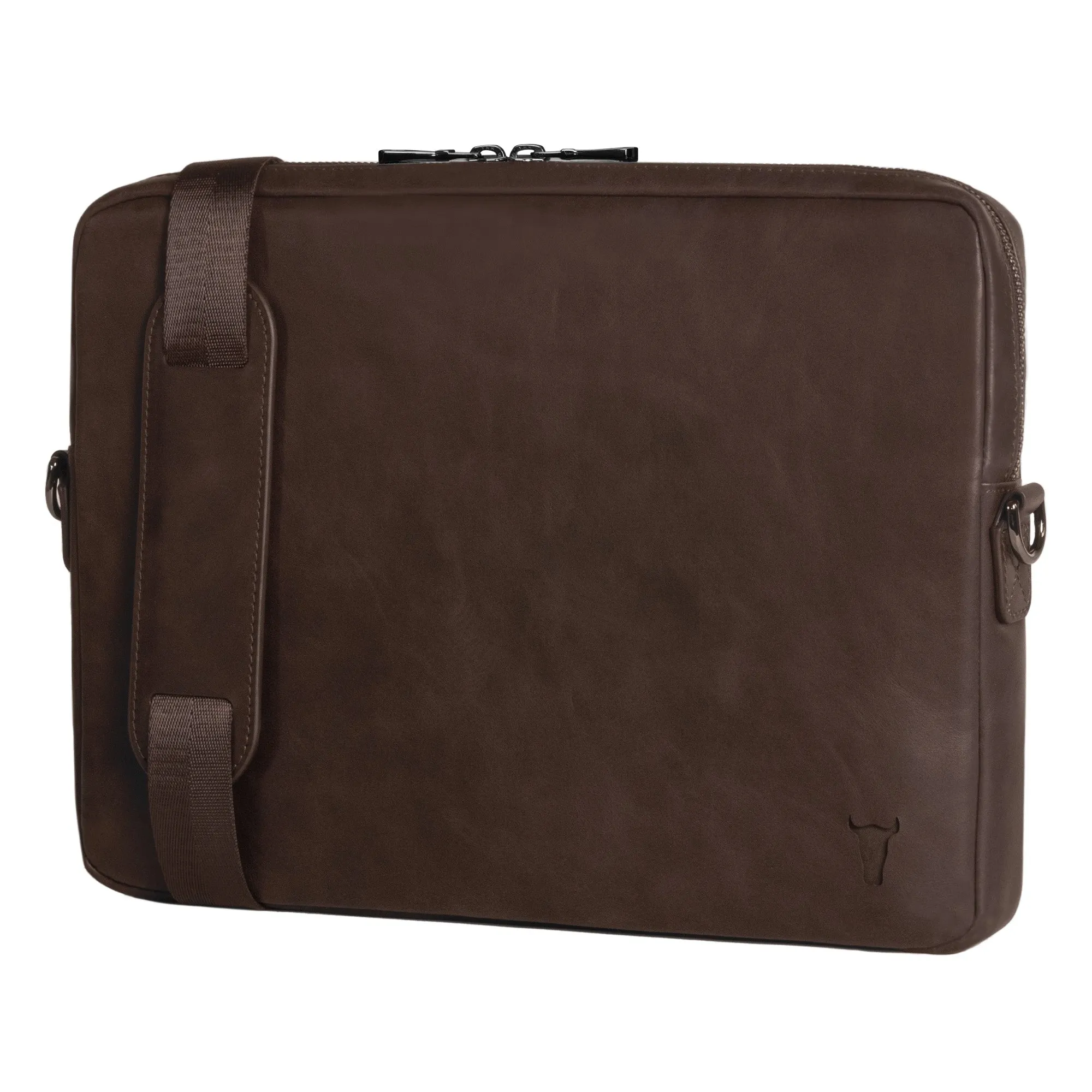 Slim Leather Laptop Bag