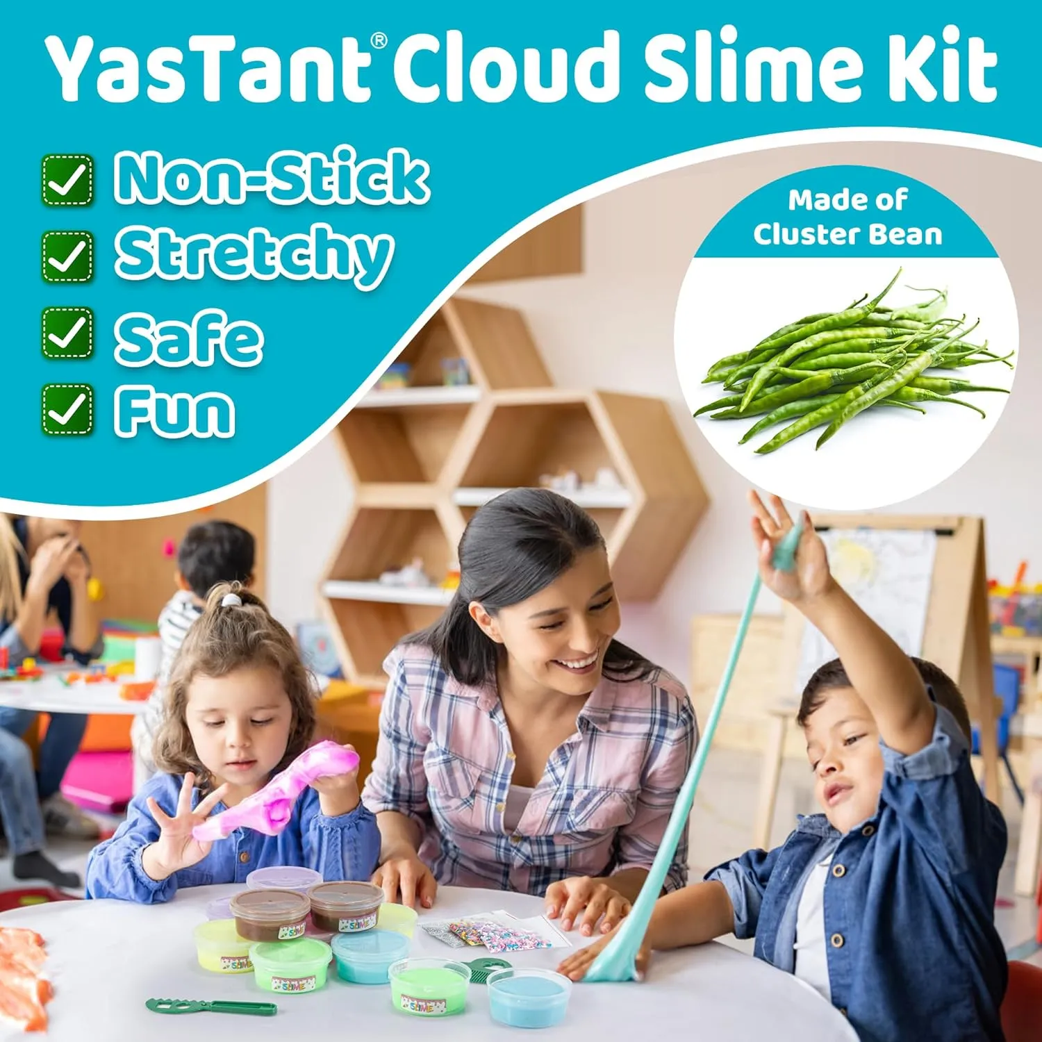 Slime Kit for Girls and Boys, Safe and Fluffy Slime for Kids, Stress Relief Kids Slime Kits for Toddlers, Stretchy Butter Slime Pack of 12