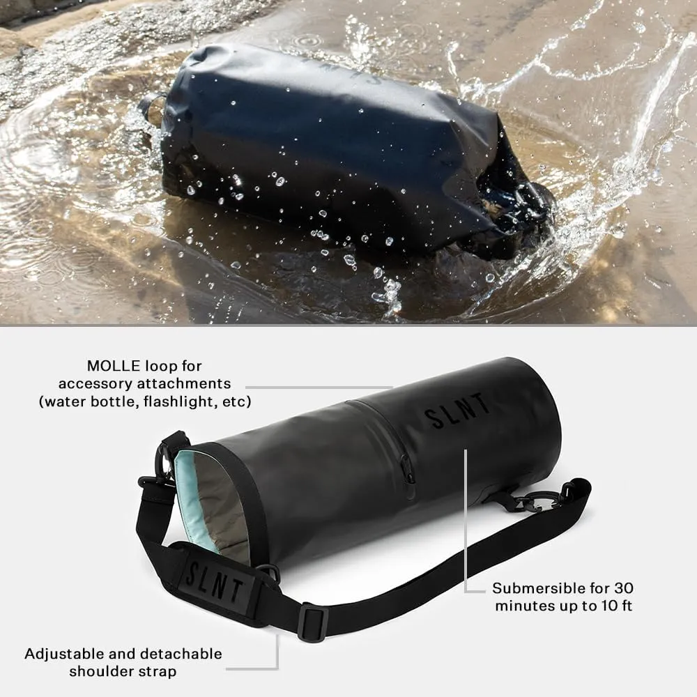 SLNT Waterproof Faraday Dry Bag - Military-Grade Nylon 5 Liter Faraday Bag - RFID Signal Blocking Dry Bag/Waterproof Backpack Protects Electronics from Water, Spying, Hacking