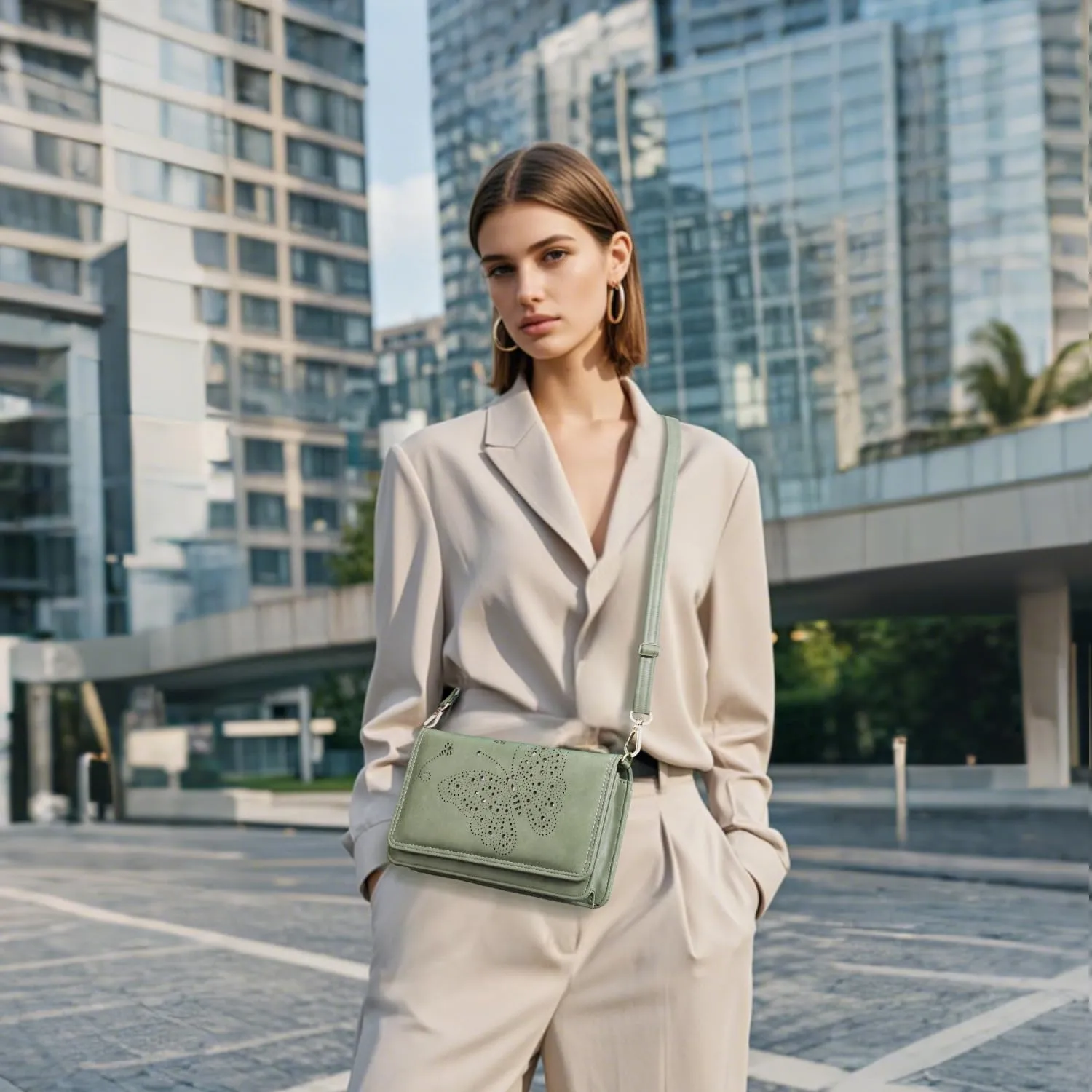 Small Crossbody Bag for Women,Cell Phone Purse Womens Shoulder Handbags Wallet Purse with Credit Card Slots Wristlet