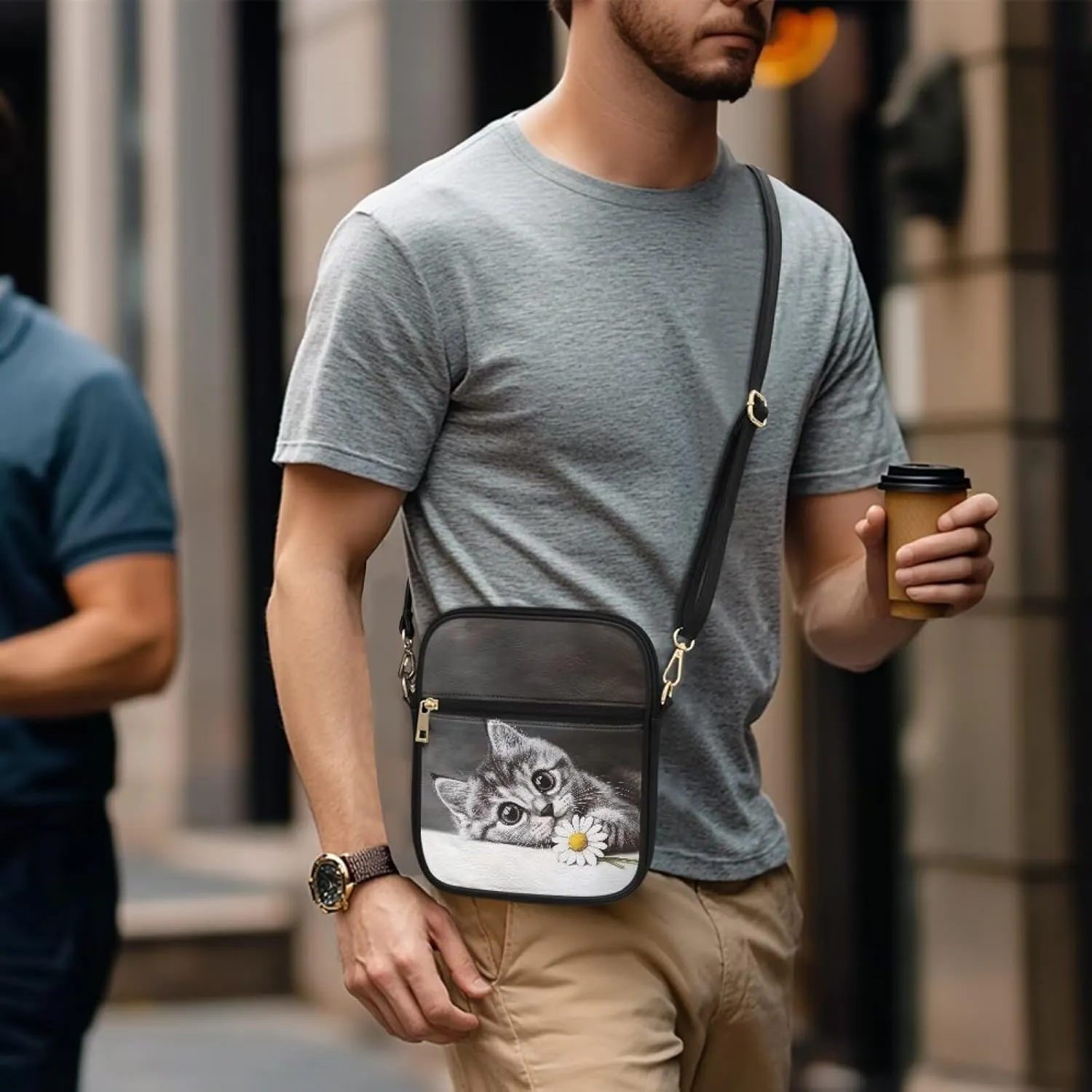 Small Messenger Bag Office Briefcase Crossbody Travel Bag for Women and Men with Inner Card Slot for Cash Work Bag