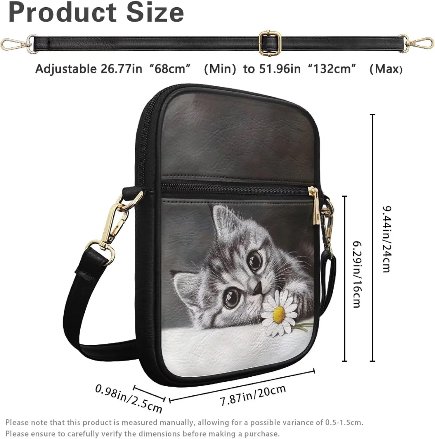 Small Messenger Bag Office Briefcase Crossbody Travel Bag for Women and Men with Inner Card Slot for Cash Work Bag