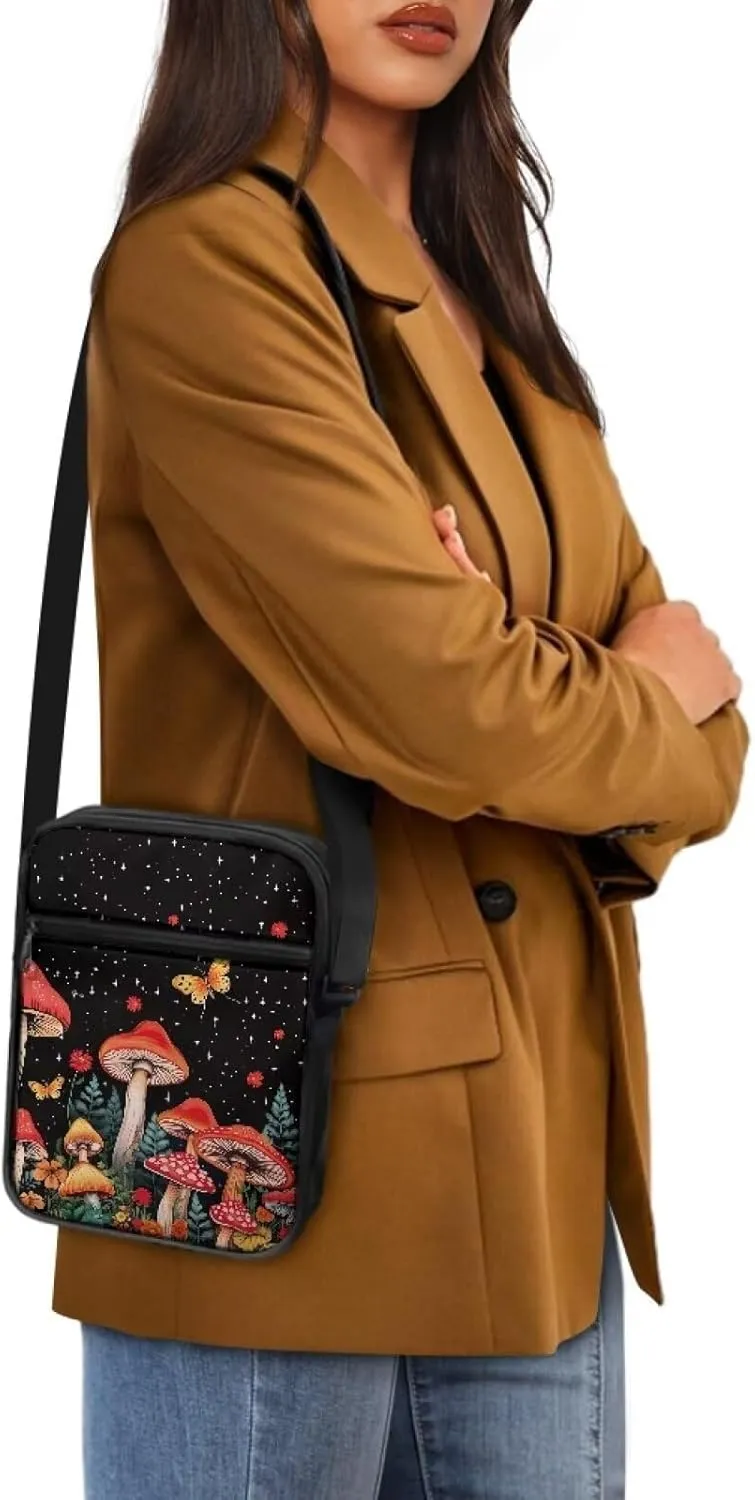 Small Messenger Bag Purse Crossbody Bag with Adjustable Strap for Women Men for Travel Outdoor Sports
