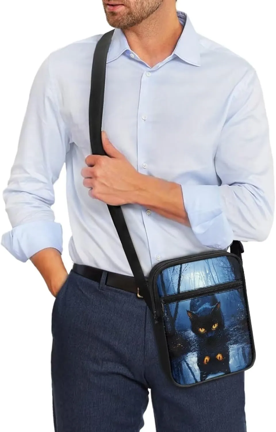 Small Messenger Bag Purse Crossbody Bag with Adjustable Strap for Women Men for Travel Outdoor Sports