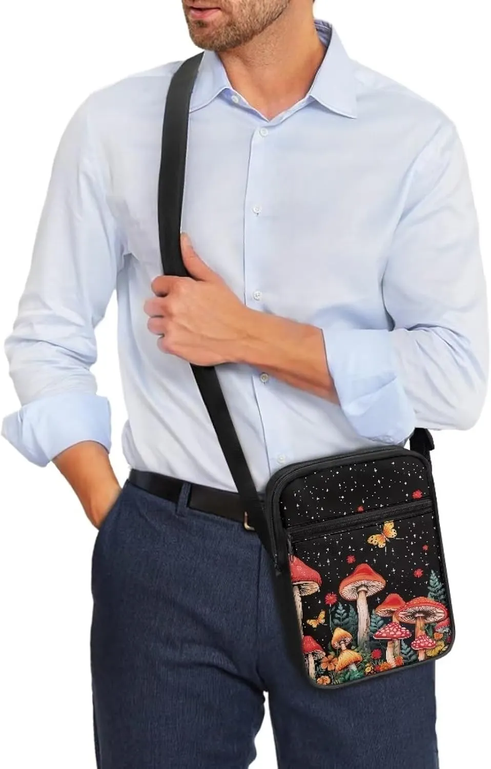 Small Messenger Bag Purse Crossbody Bag with Adjustable Strap for Women Men for Travel Outdoor Sports