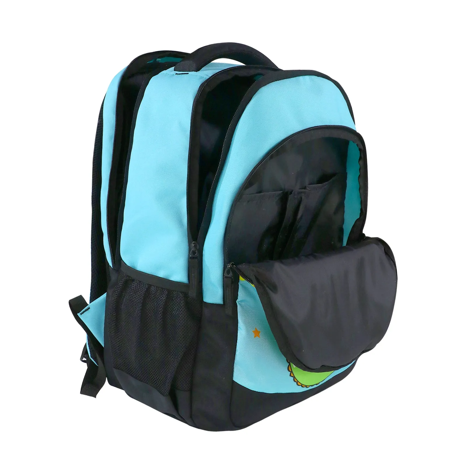 Smily Kiddos 29 Ltrs Junior School Bag  - Party Dragon-Yellow LxWxH :45 X 33 X 20 CM