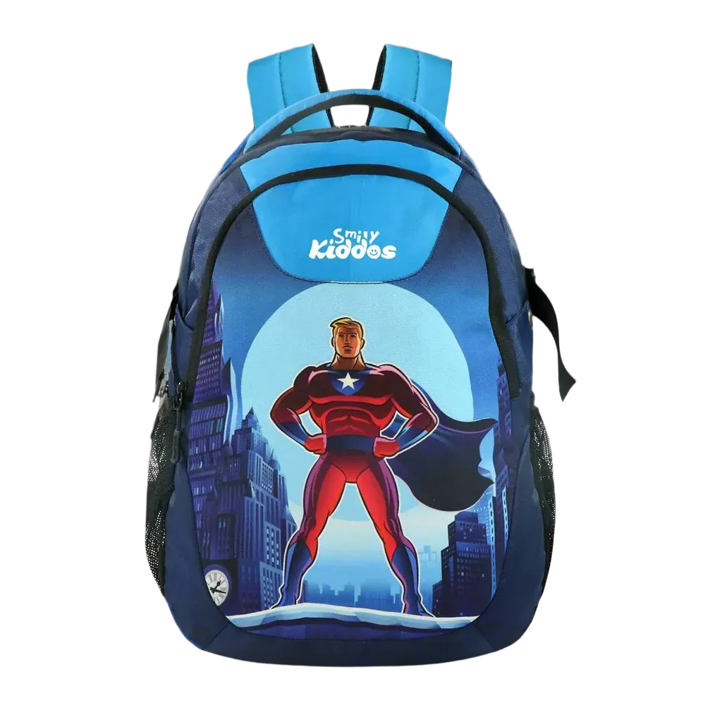 Smily Kiddos Junior victor School Backpack Victor Blue