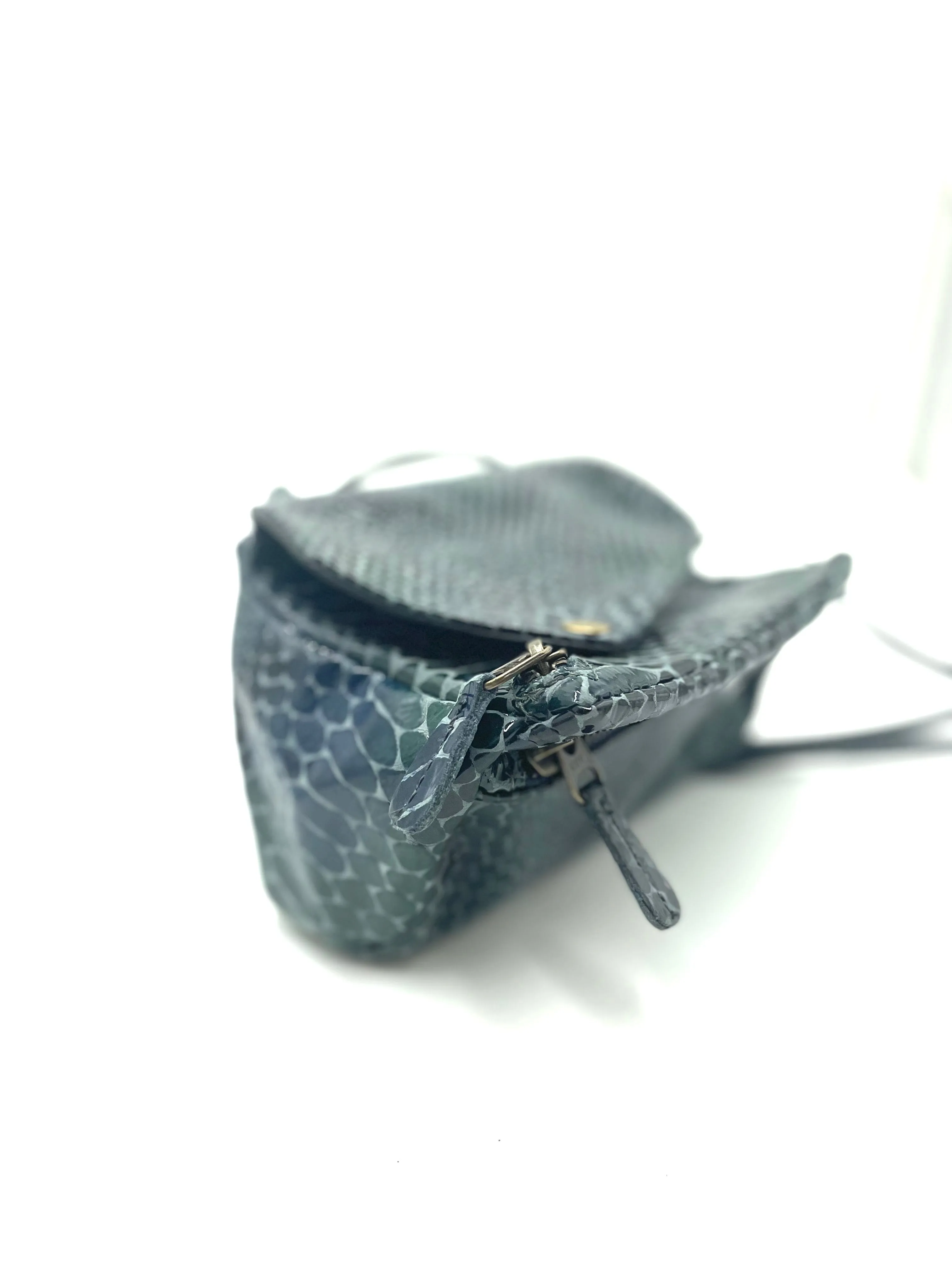 Sofia Crossbody Bag in Watercolor cobra pattern on Soft Suede