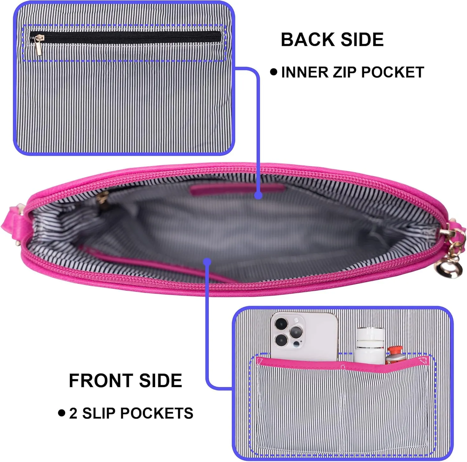 Solene Womens Lightweight Medium Crossbody Purse with Tassel, Perfect Size Crossbody Bags for Daily Use, travel