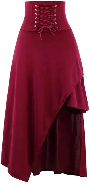 Sorrica Women's Victorian Lolita Skirt Steampunk Vintage Style Skirt