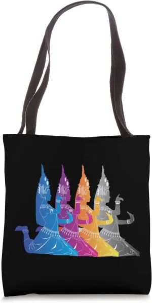 Southeast Asian Colorful Traditional Dance Thailand Cambodia Tote Bag