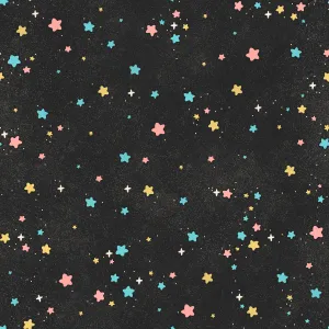 Space Battle Stars on Black (preorder)