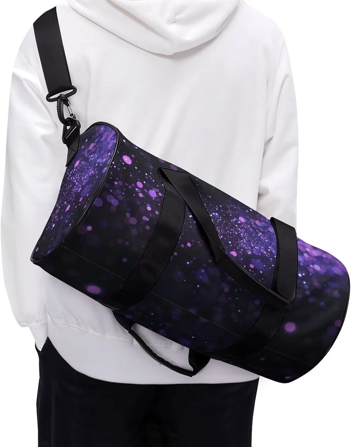 Sports Gym Bag for Women Men Travel Duffel Bag Emit A Soft Glow Weekender Bag Canvas Carry on Overnight Bag for Travel Swimming Fitness Workout Sports Duffle Bag, 17.7in/9in/9in, style-2