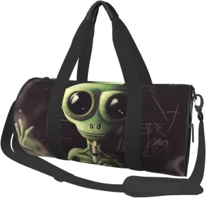 Sports Gym Bag for Women Men Travel Duffel Bag Tote Alien Smoke Weekender Bag Canvas Carry on Overnight Bag for Travel Swimming Fitness Workout Sports Duffle Bag