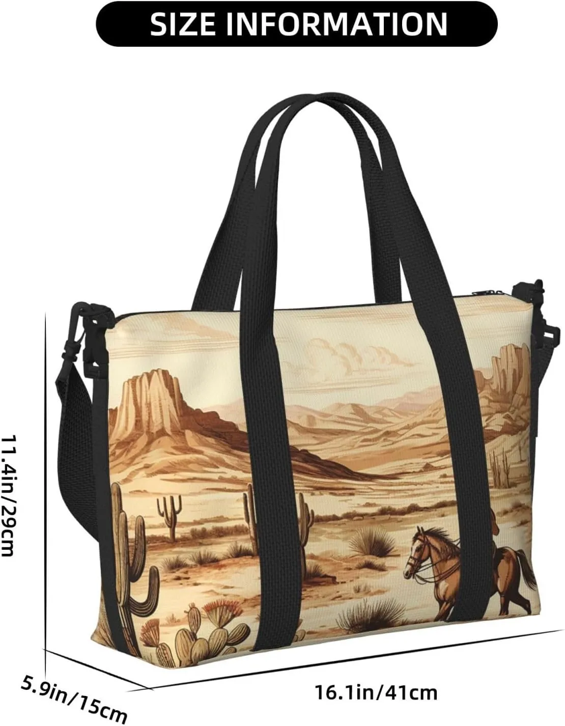 Sports Gym Bag for Women Men Travel Duffel Bag Tote Cowboys Riding Horses Weekender Bag Canvas Carry on Overnight Bag for Travel Swimming Fitness Workout Sports Duffle Bag