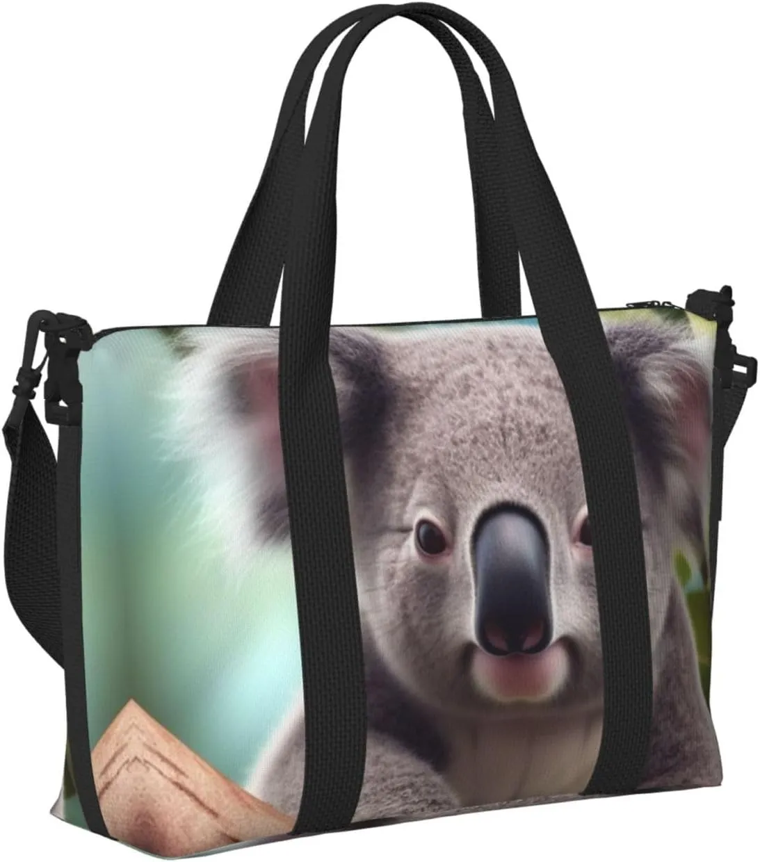 Sports Gym Bag for Women Men Travel Duffel Bag Tote Cute Koala Weekender Bag Canvas Carry on Overnight Bag for Travel Swimming Fitness Workout Sports Duffle Bag