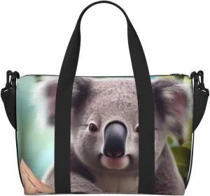 Sports Gym Bag for Women Men Travel Duffel Bag Tote Cute Koala Weekender Bag Canvas Carry on Overnight Bag for Travel Swimming Fitness Workout Sports Duffle Bag