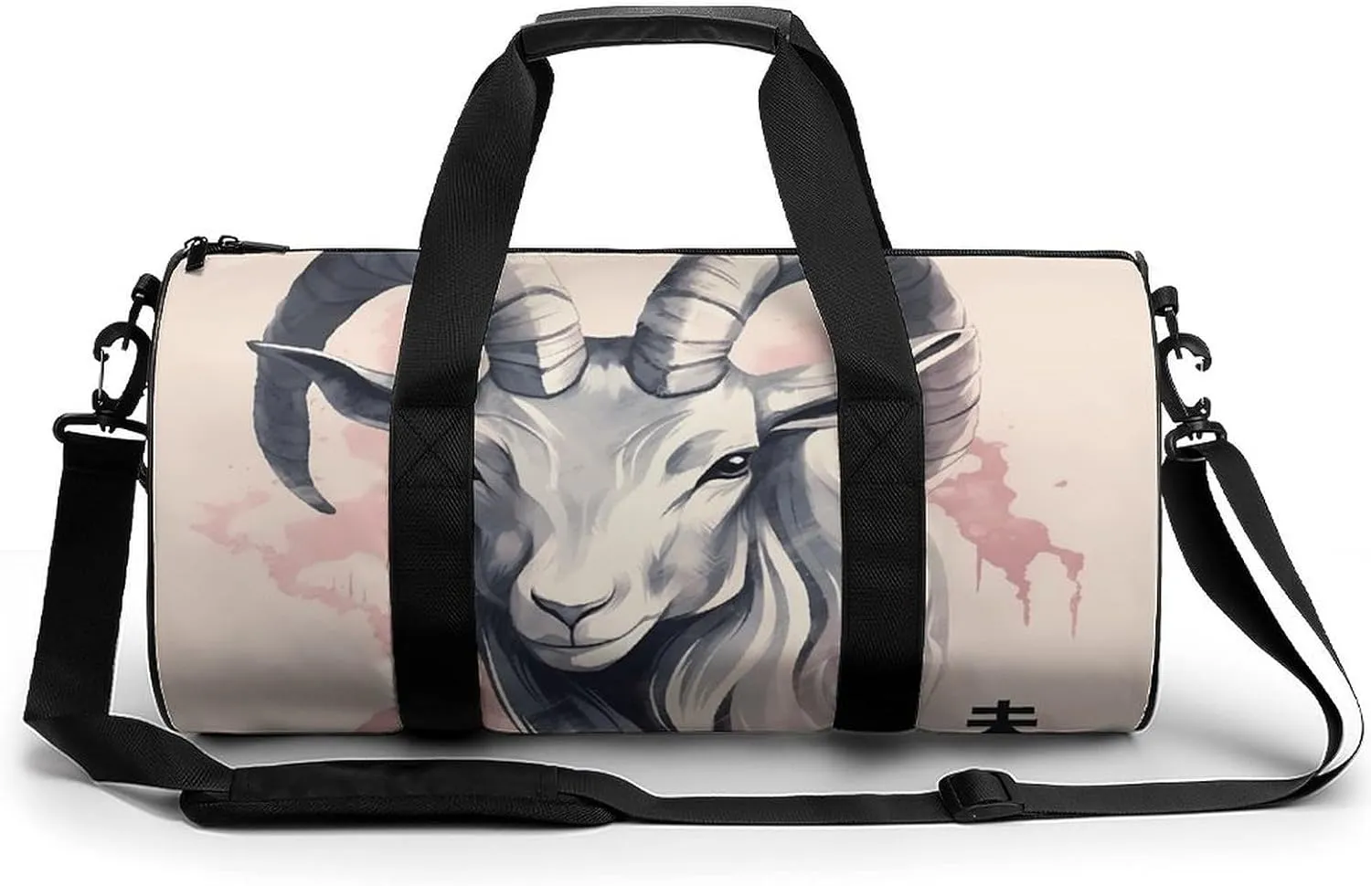 Sports Gym Bag for Women Men Travel Duffel Bag Zodiac Sign Sheep Weekender Bag Canvas Carry on Overnight Bag for Travel Swimming Fitness Workout Sports Duffle Bag