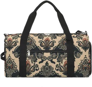 Sports Gym Bag for Women Men with Shoe And Wet Compartment Travel Duffel Bag Asian Elephants Weekender Bag Carry on Overnight Bag for Swimming Fitness Workout Sport Duffle Bag