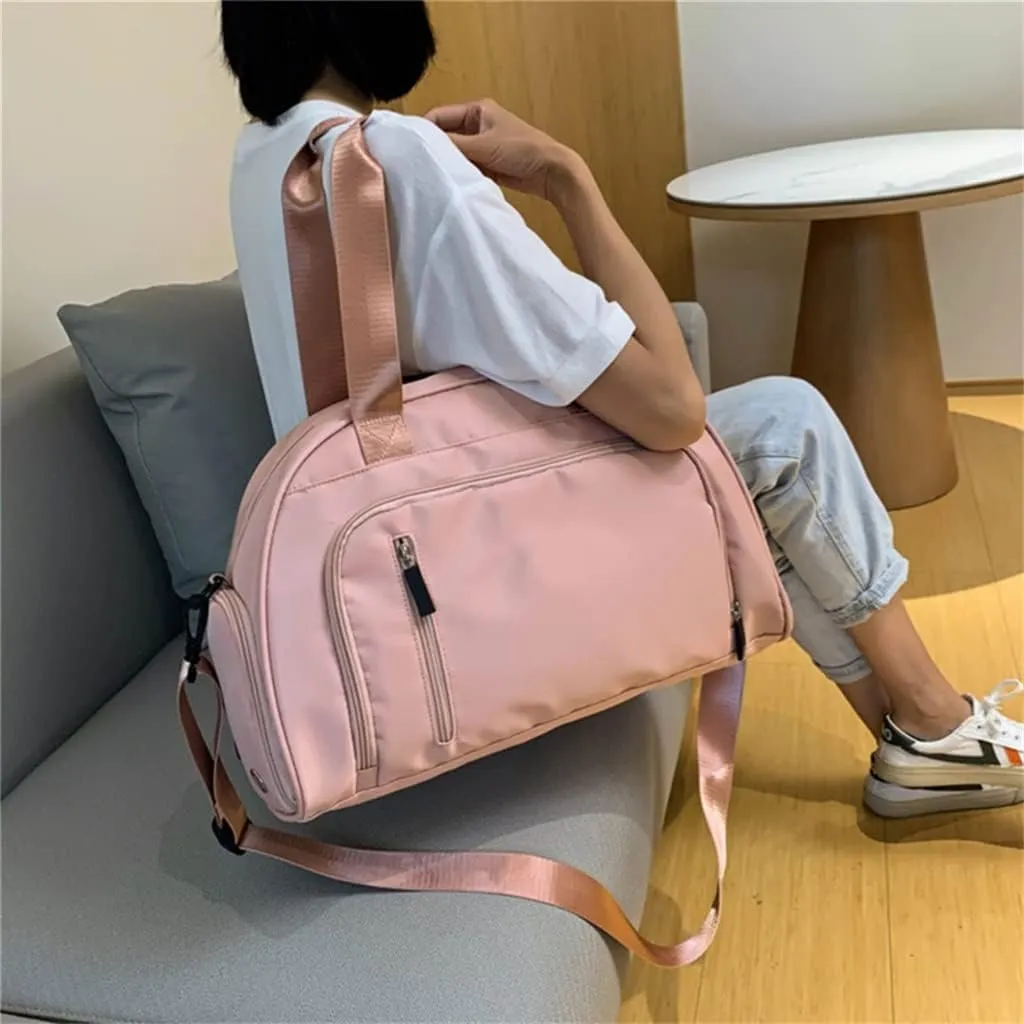 Sports Gym Bag Men Women Fitness Shoulder Bag Yoga Luggage Bag With Shoes Compartment Tote Bag(black-JoJo's Bizarre Adventure1)