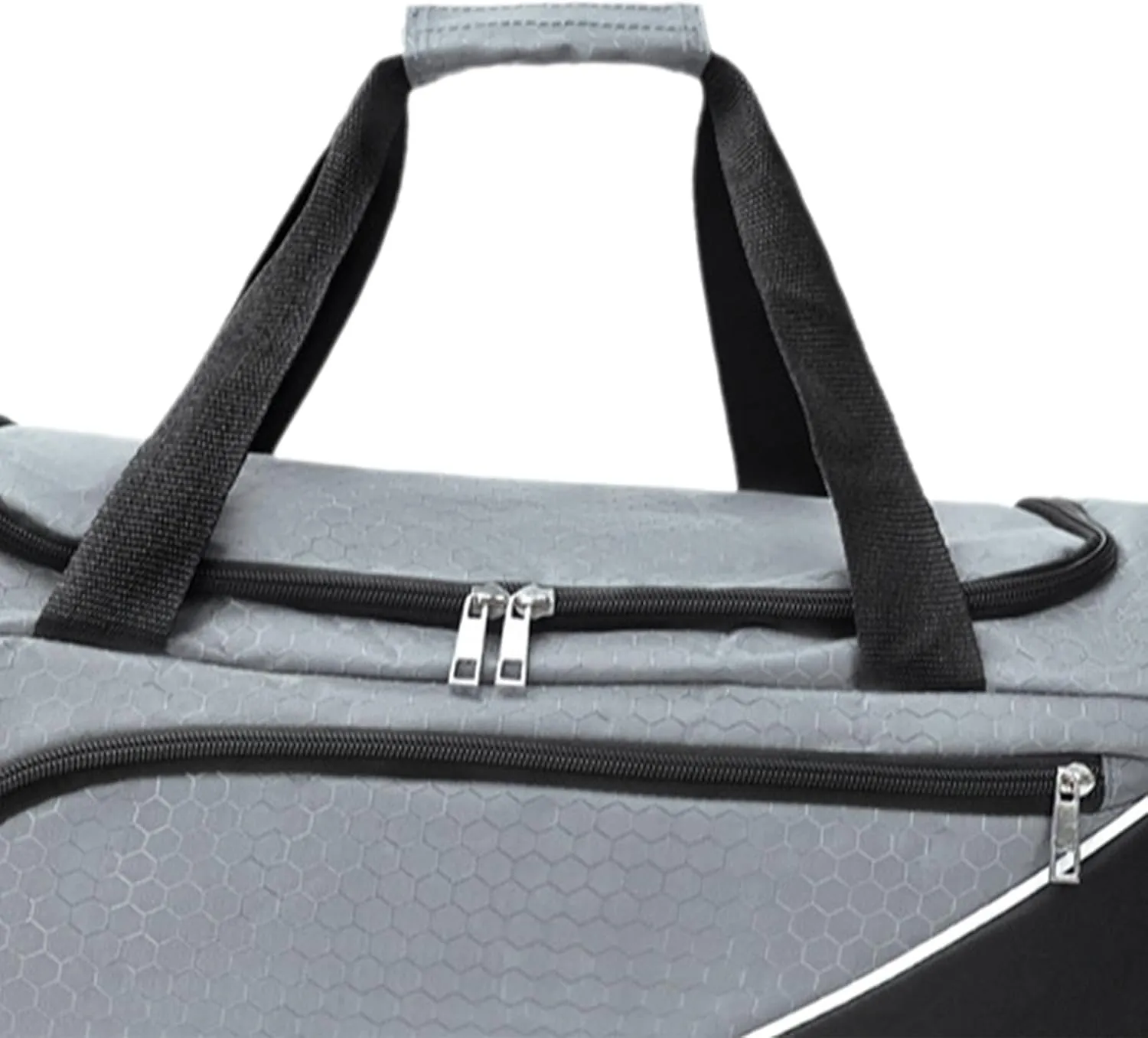 Sports Gym Bag Travel Duffle Bag Luggage Bag Lightweight with Shoe Compartment Shoulder Bag for Travel Camping Weekend Sports, Gray