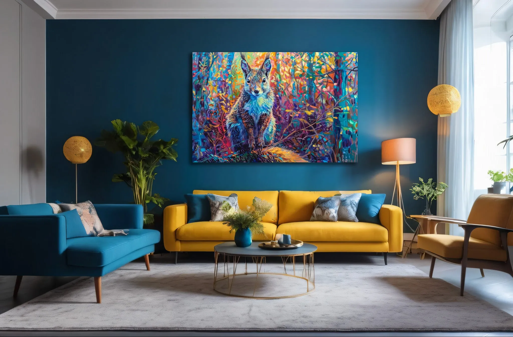 Squirrel Canvas Art