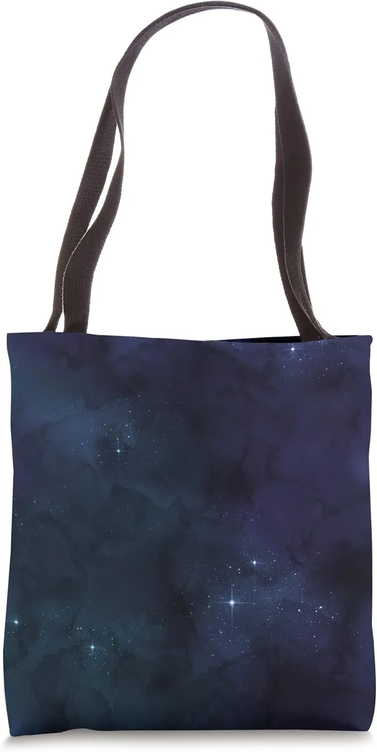 Starry Starlets Space Universe Bluish Blackish Artwork Tote Bag