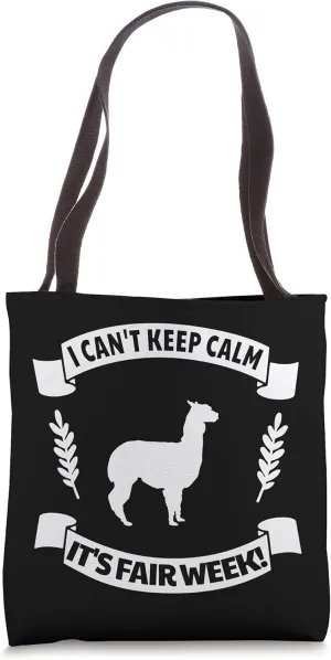 State and County Fair Show Alpaca Livestock Animal Showing Tote Bag