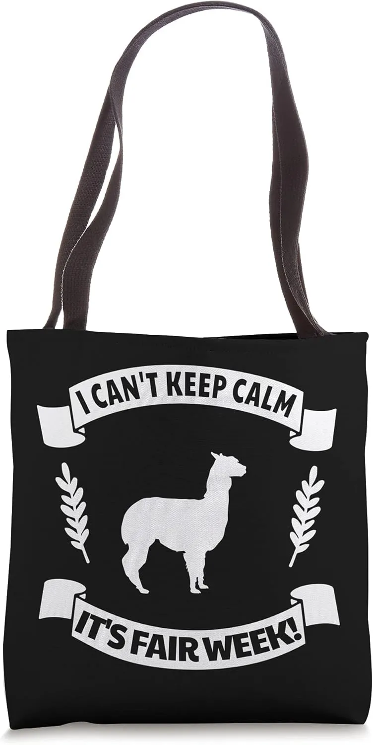 State and County Fair Show Alpaca Livestock Animal Showing Tote Bag
