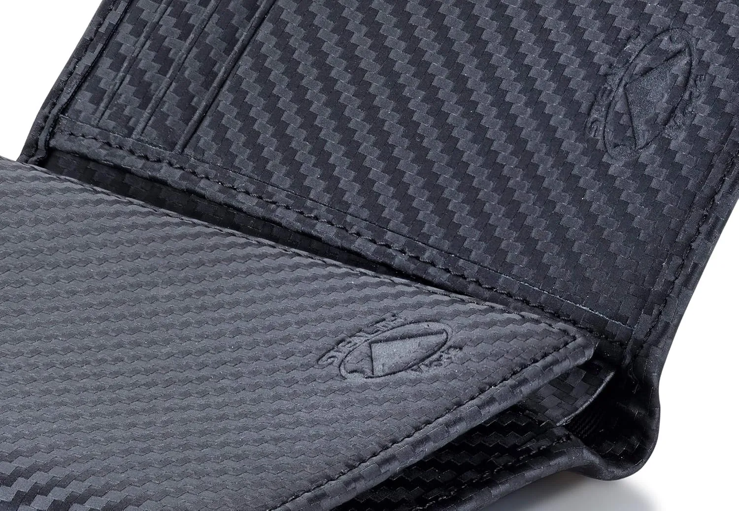 Stealth Mode Trifold Leather Wallet for Men with RFID Blocking