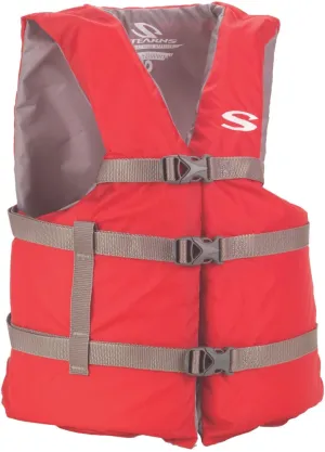 Stearns Adult Life Vest, USCG Approved Type III Life Jacket, PFD for Boating, Swimming, Watersports, & More, Standard & Oversized Fits