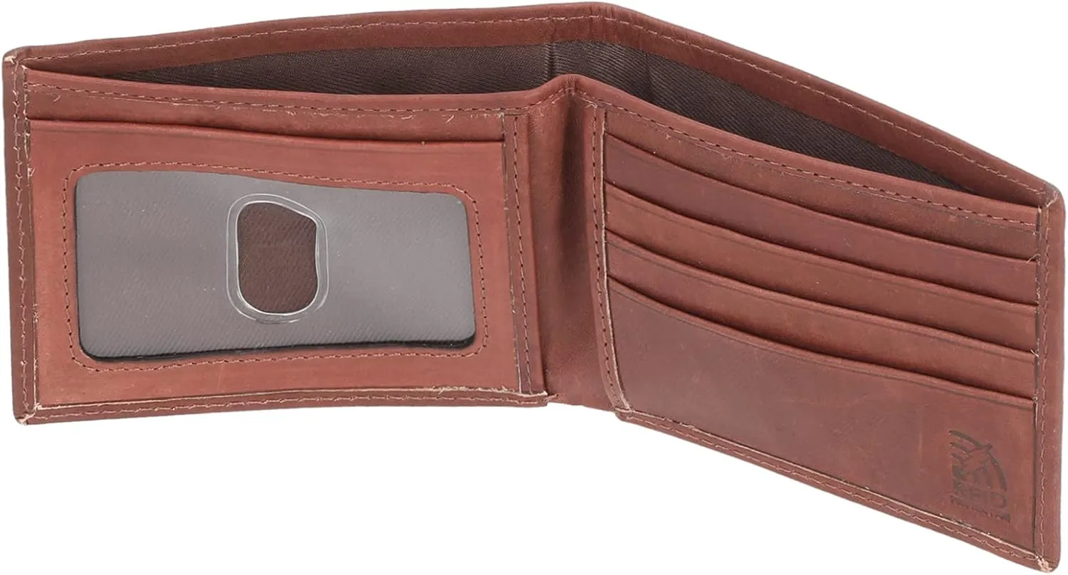 Steve Madden Mens RFID Leather Wallet Gift Set with Key Fob