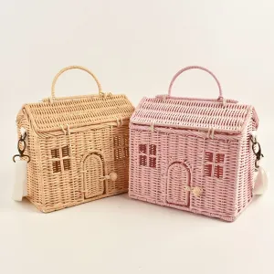 Straw Cottage Basket Bag