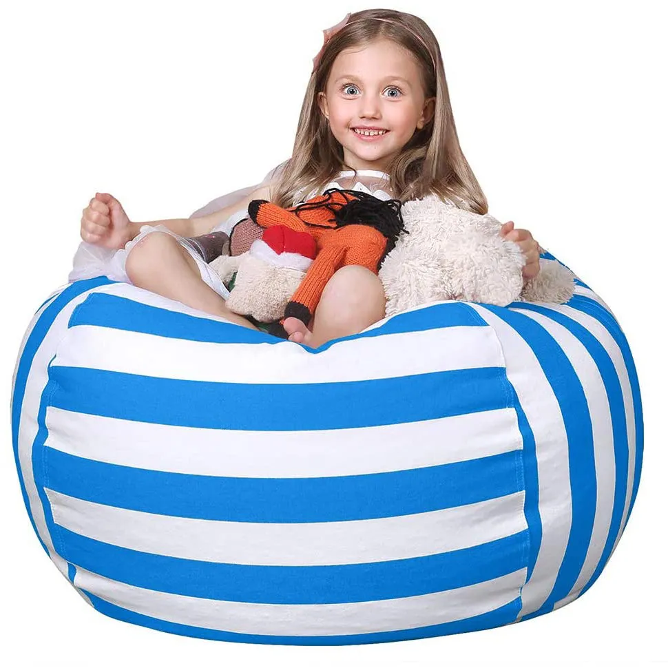 Stuffed Animal Storage Bean Bag Chair Cover