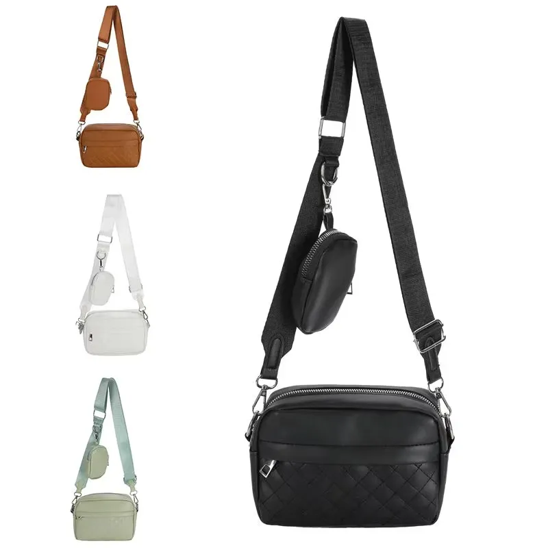 Stylish Black PU - Polyester 1 Leather PU - Crossbody Express worldwide Purse Leather Ladies Outstanding Pc, Handbags Convertible Change Girl's Crossbody Bag Shoulder Fashion Bags Travel Bag Waterproof With Trending for