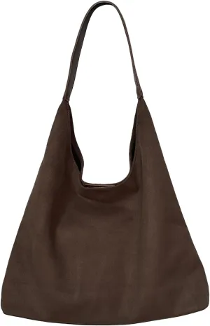 Suede Bags for Women New Suede Tote Bag for Women Fashionable Suede Bag Retro Suede Slouchy Bag Suede Shoulder Bag