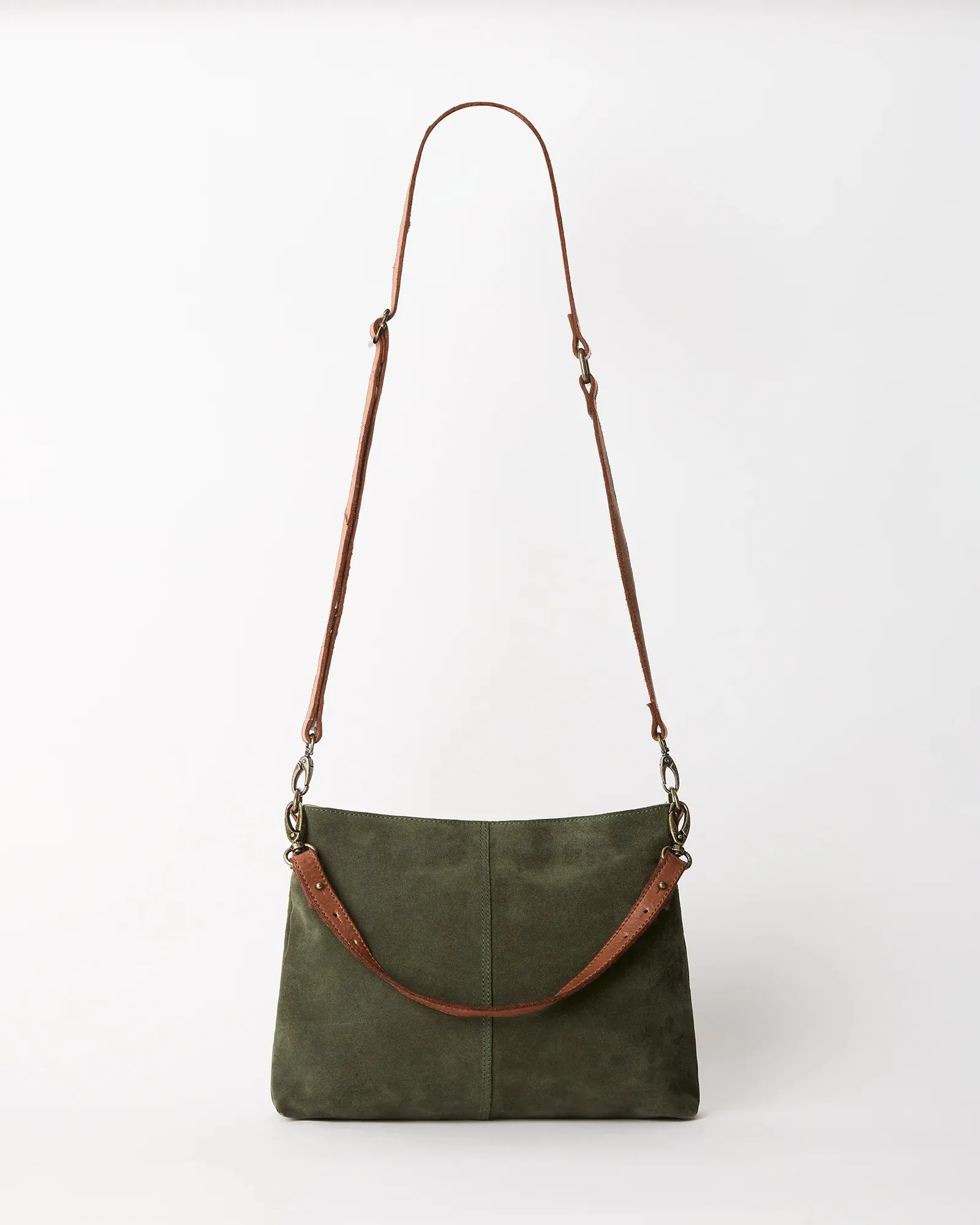 Suede Messenger Bag