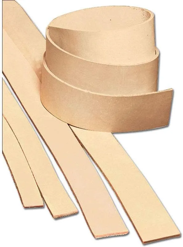 Tandy Leather Heavyweight Natural Cowhide Leather Strip 1-1/2" (38 mm) x 50" (1.3 m) 4532-00