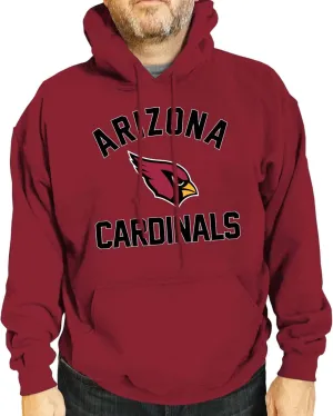 Team Fan Apparel NFL Adult Gameday Hooded Sweatshirt - Poly Fleece Cotton Blend - Stay Warm and Represent Your Team in Style