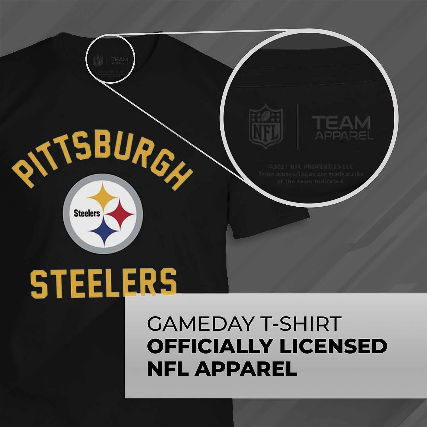 Team Fan Apparel NFL Adult Gameday T-Shirt - Cotton Blend - Tagless - Semi-Fitted - Unleash Your Team Spirit During Game Day