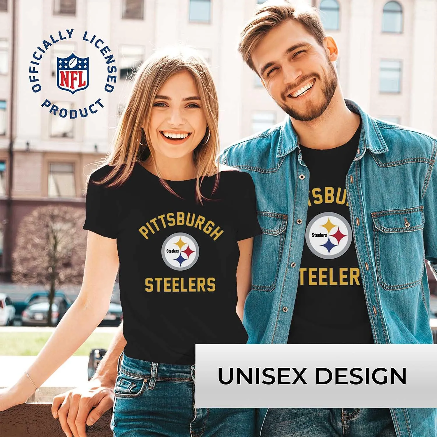 Team Fan Apparel NFL Adult Gameday T-Shirt - Cotton Blend - Tagless - Semi-Fitted - Unleash Your Team Spirit During Game Day