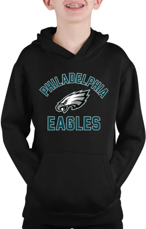 Team Fan Apparel NFL Youth Gameday Hooded Sweatshirt, Pro Football Hoodie Pullover Sweatshirt, Sports Apparel Boys and Girls