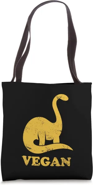Team Herbivore Funny Vegan Dinosaur Vegetarian Plant Based Tote Bag