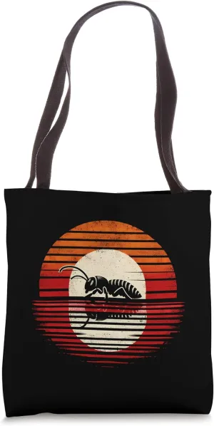 Termite Sunset Retro Style Safari Vintage 70s Insects Tote Bag