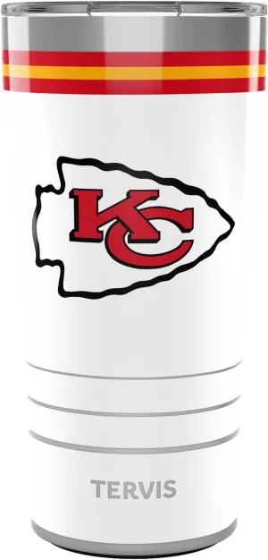 Tervis Traveler NFL Kansas City Chiefs - Arctic Triple Walled Insulated Tumbler Travel Cup Keeps Drinks Cold & Hot, 20oz, Stainless Steel